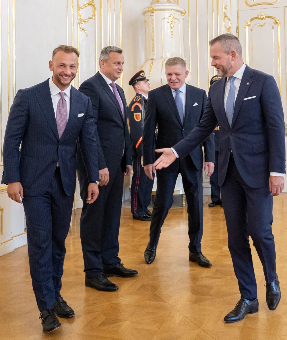 Stretnutie predsedov koaličných strán s prezidentom Petrom Pellegrinim