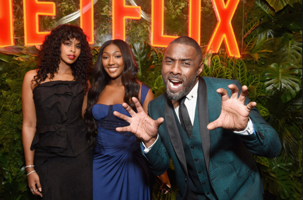 Idris Elba s dcérou Isan a snúbenicou Sabrinou Dhowre  