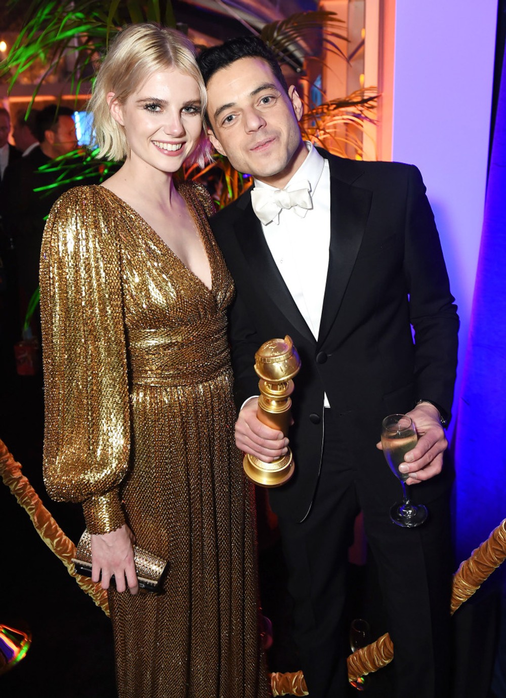 Lucy Boynton a Rami Malek 
