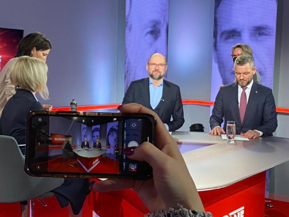 Na hrane Peter Pellegrini (Hlas-SD) a Richard Sulík (SaS)