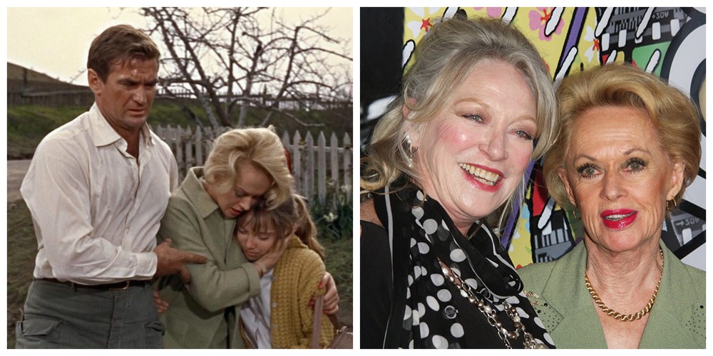 Veronica Cartwright a Tippi Hedren vo filme Vtáky