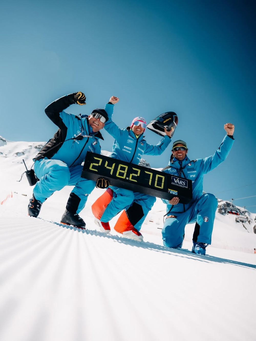 WORLD RECORD ALERT 🚨 The fastest woman on skis @valegreg_speed 🏎️🚀Huge congrats 😍🫶#fisspeed (2)