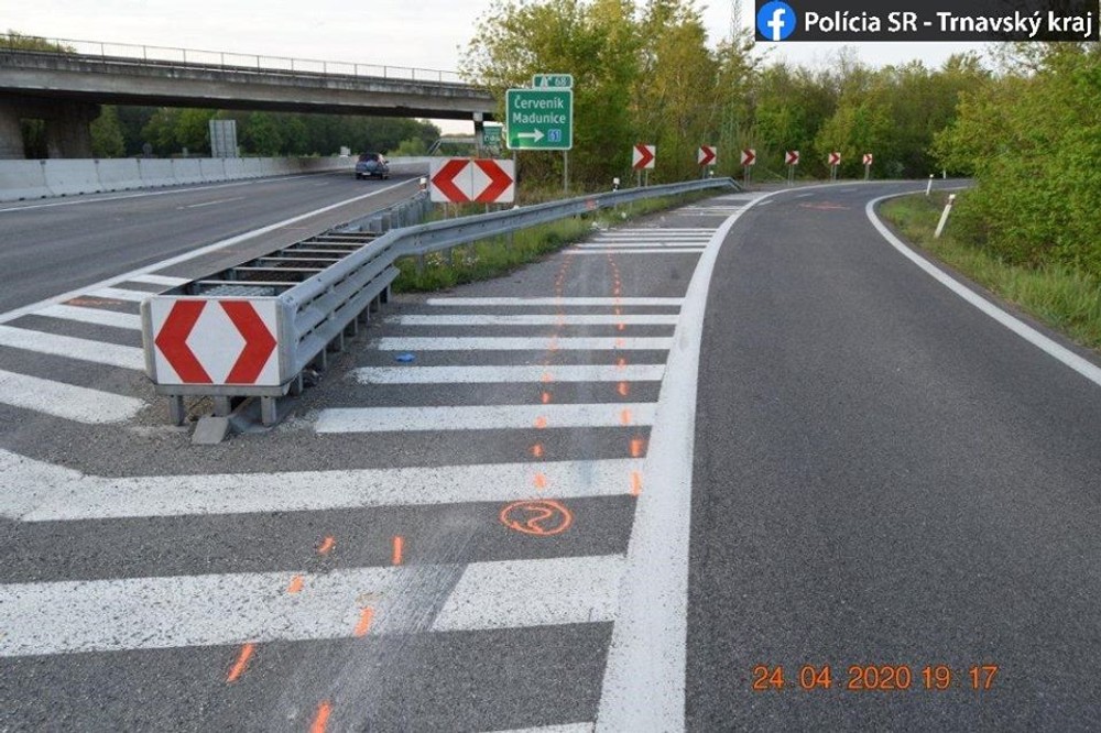 Na diaľnici D1 prišiel o život 57-ročný motocyklista 