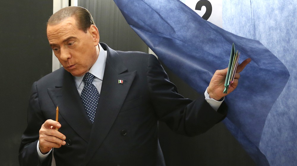 voľby Taliansko Silvio Berlusconi