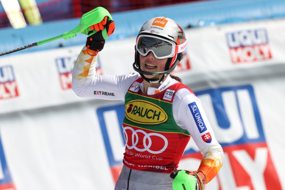 Petra Vlhová s malým glóbusom