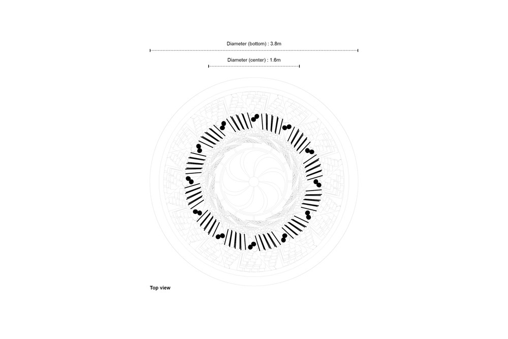Systém chladenia bambusovej veže