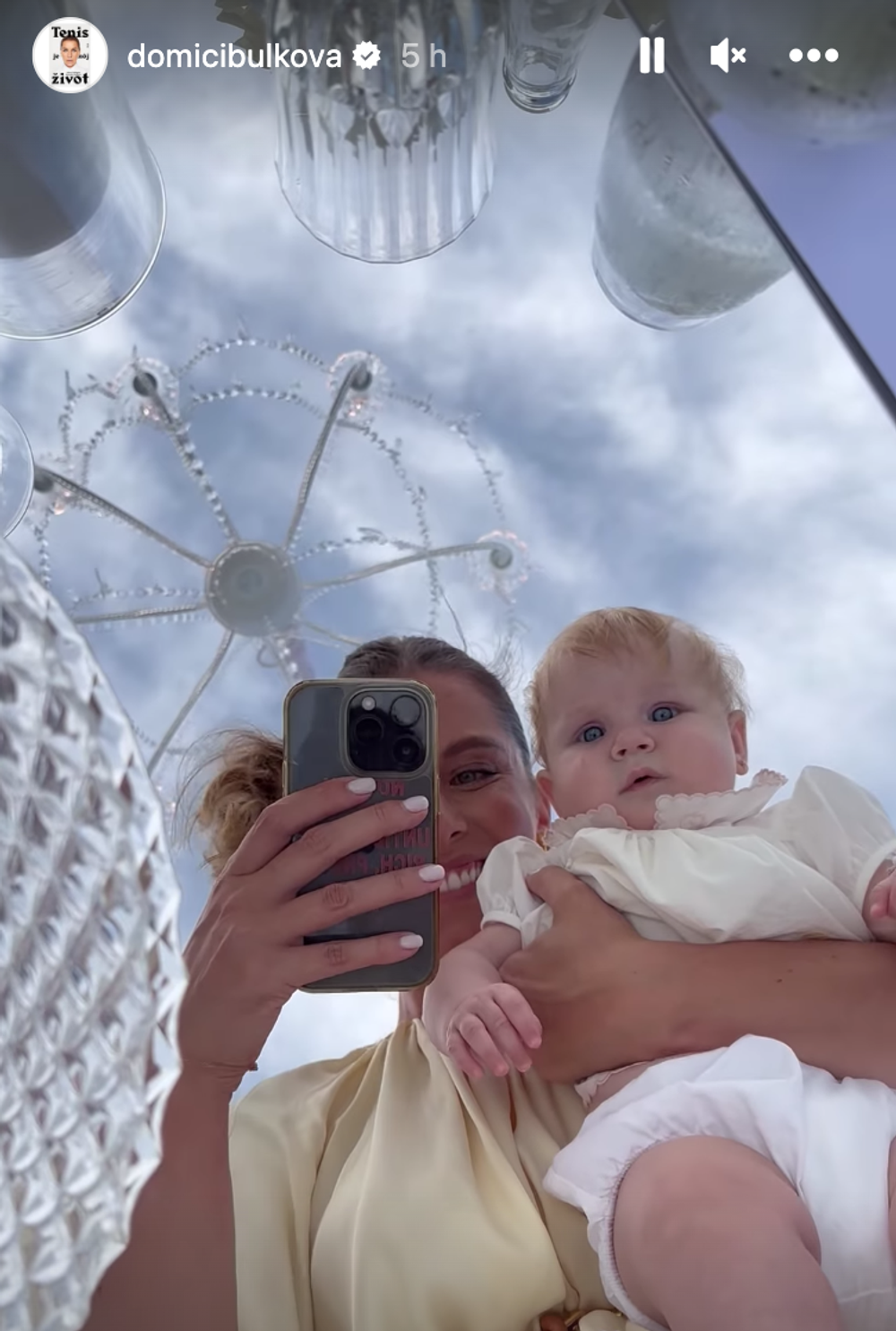 Krst dcéry Dominiky Cibulkovej