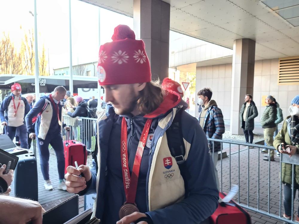 Prílet slovenských hokejistov