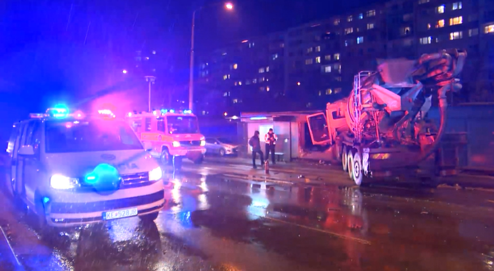 Domiešavač odhodilo do zastávky MHD