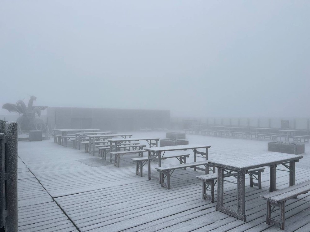 Sneh v Tatrách august