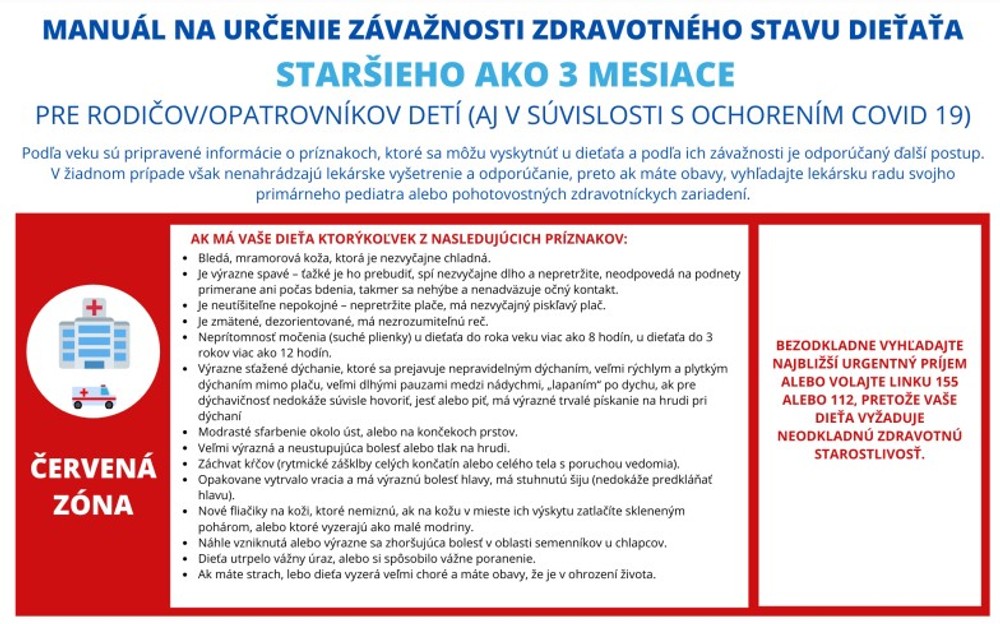 Deti staršie ako 3 mesiace_červená zóna