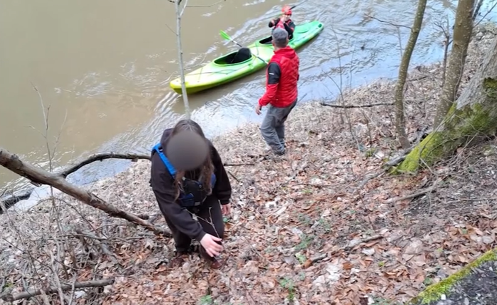 Poľskí kajakári na Dunajci 2