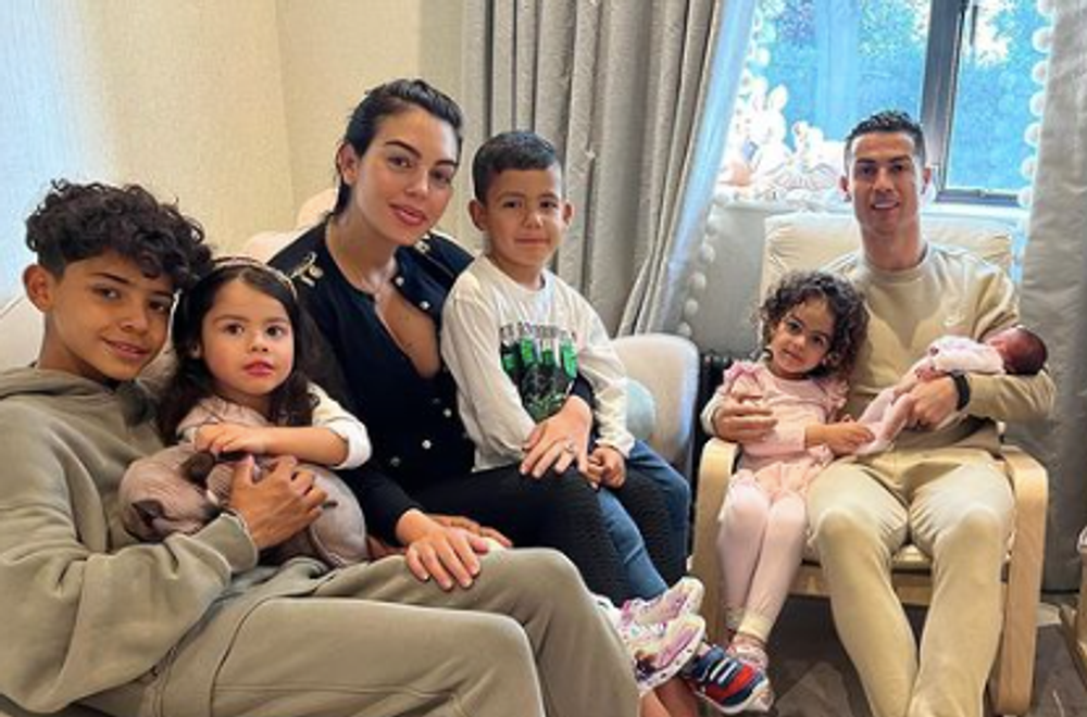 Cristiano Ronaldo s rodinou