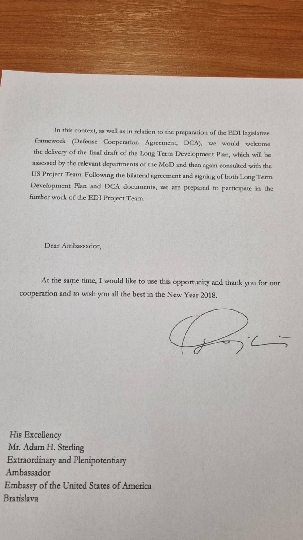 List veľvyslancovi USA - 2