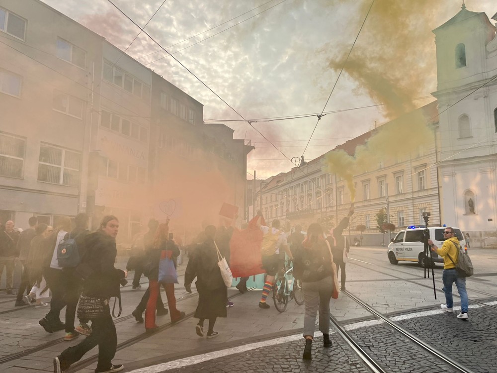 Pochod Zostávame v uliciach na pamiatku Matúša a Juraja