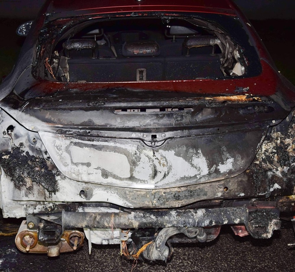 podpalene auta dunajska streda