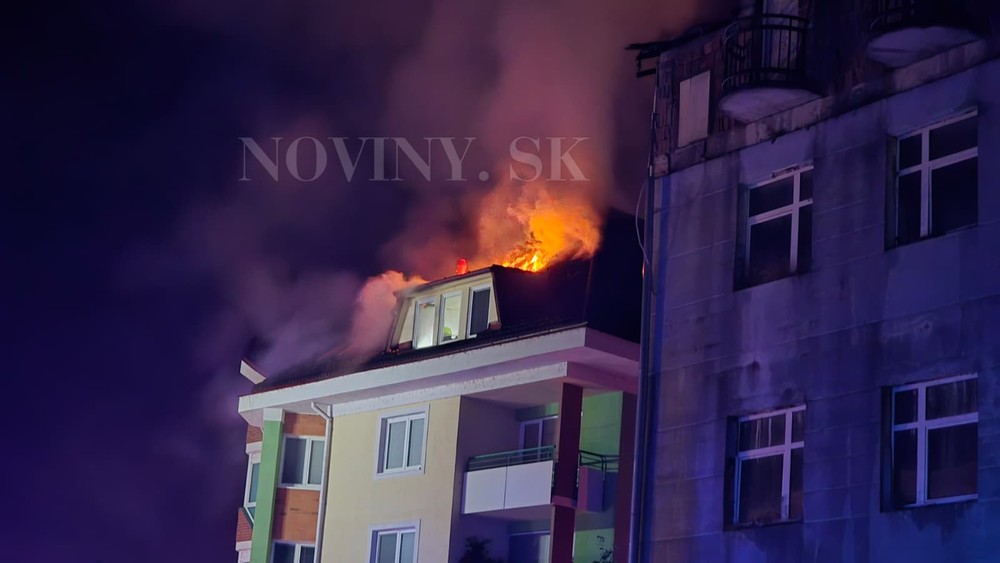 Požiar bytovky vo Zvolene 10