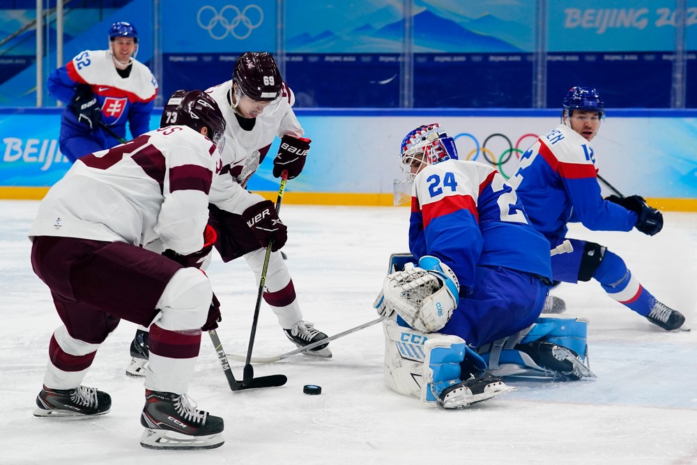 Slovensko vs. Lotyšsko ZOH Peking 2022