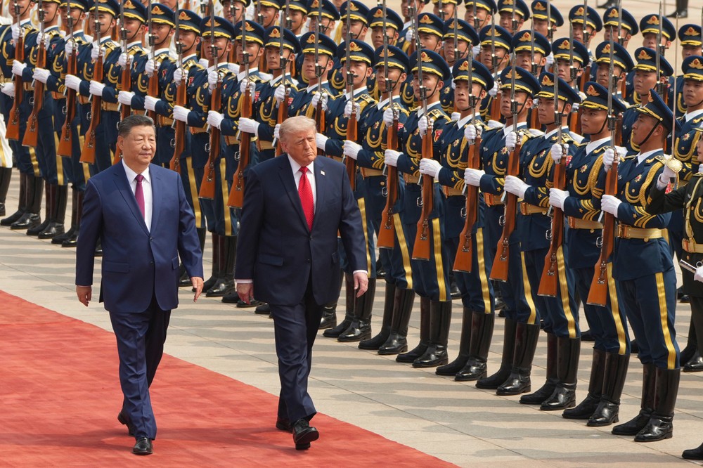 Americký prezident Donald Trump na návšteve Číny.