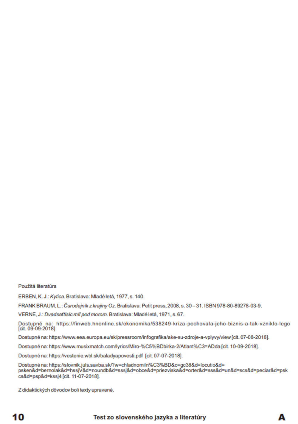 Monitor Slovenský jazyk 10