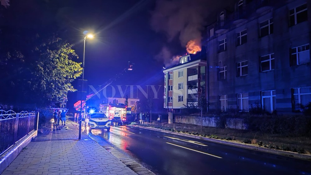 Požiar bytovky vo Zvolene