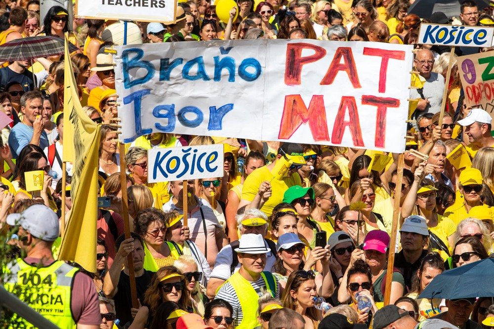 Bratislava protest učiteľov