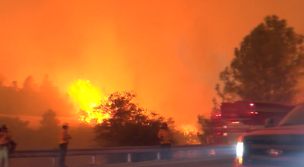 Lesný požiar v Kalifornii