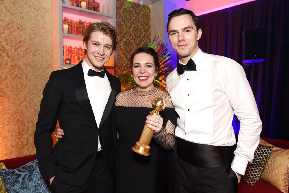 Joe Alwyn, Olivia Colman a Nicholas Hoult