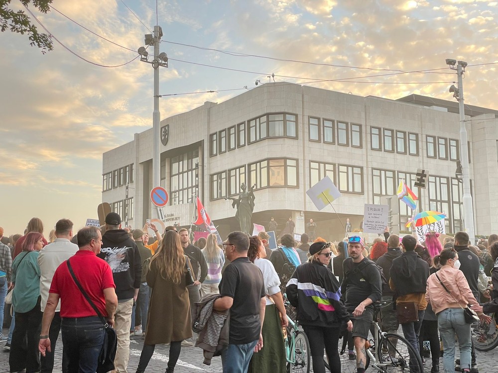 Pochod Zostávame v uliciach na pamiatku Matúša a Juraja