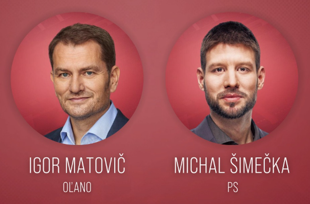 Duel dvoch lídrov strán: Aké otázky dostali Igor Matovič a Michal Šimečka?