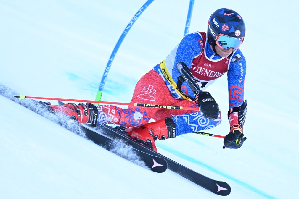 Martin Hyška počas 1. kola obrovského slalomu mužov na MS v alpskom lyžovaní vo francúzskom stredisku Courchevel-Méribel