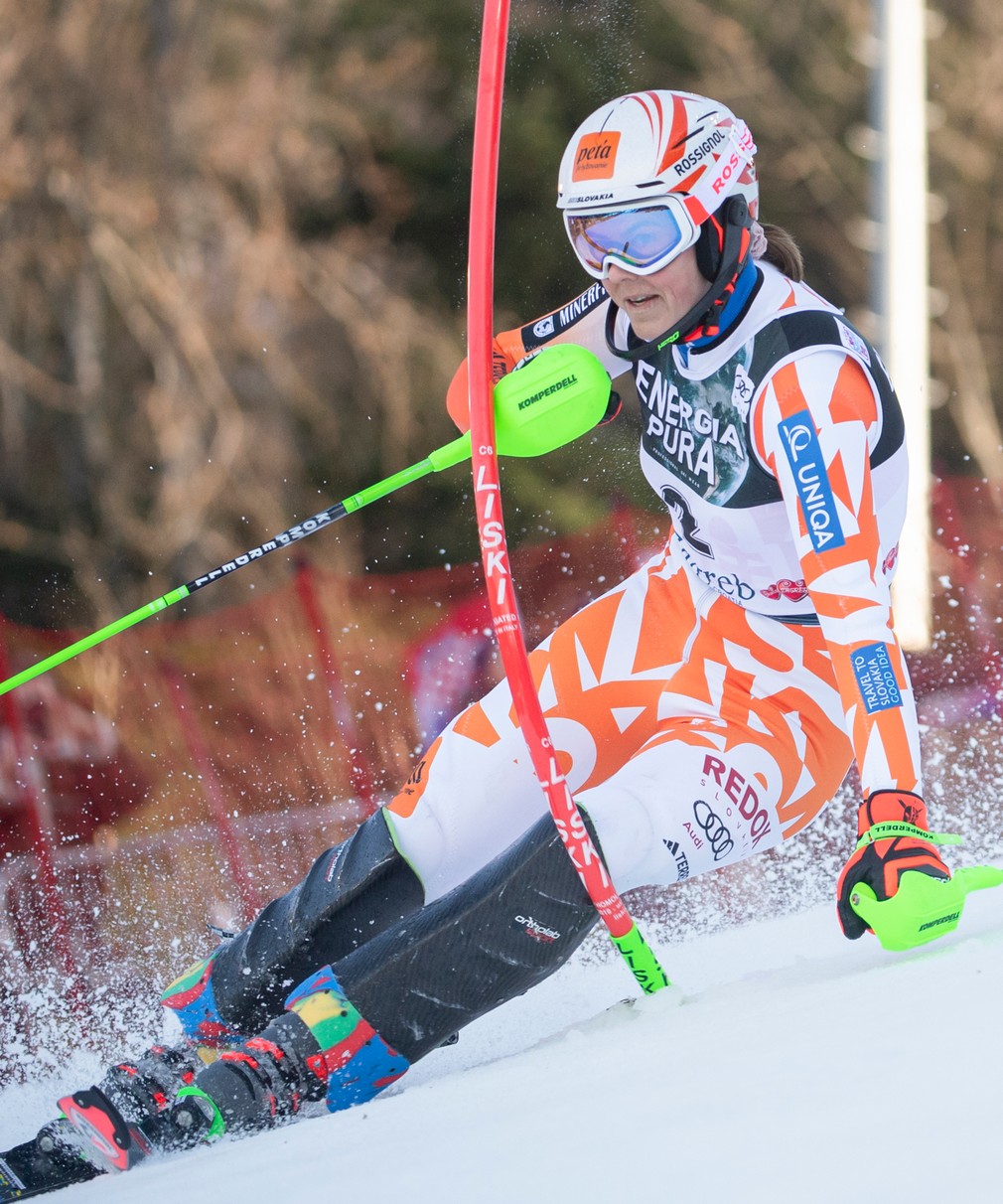 Petra Vlhová slalom žien Svetového pohára v alpskom lyžovaní