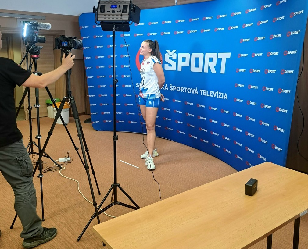 Liptovský Ján, Lenka Ovečková počas nakrúcania šotov pre Joj Šport