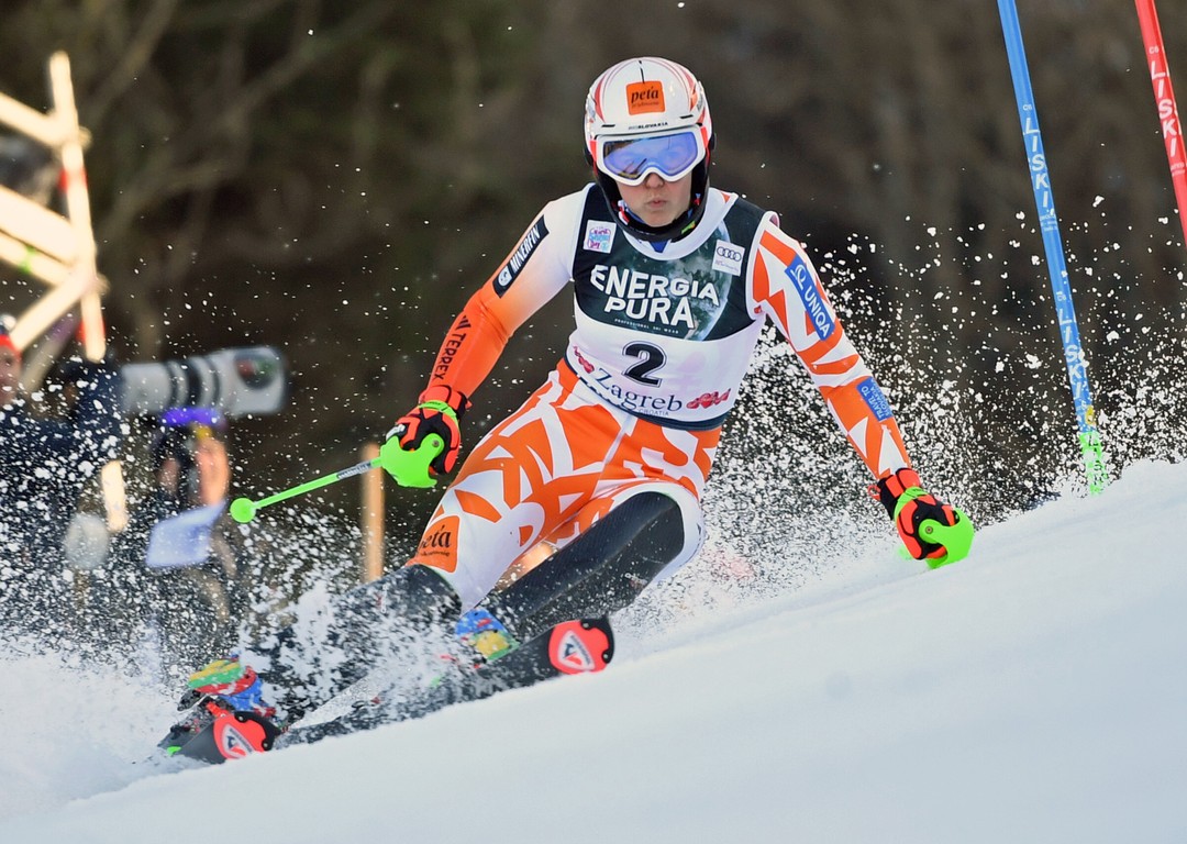 Petra Vlhová slalom žien Svetového pohára v alpskom lyžovaní