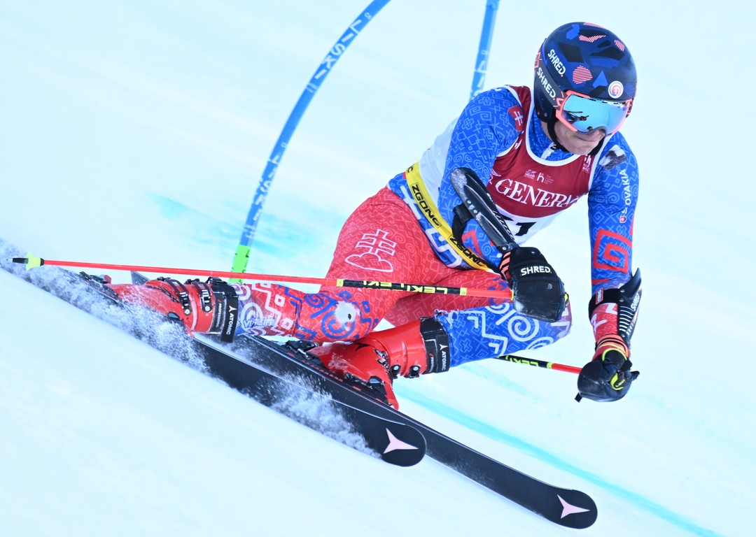 Martin Hyška počas 1. kola obrovského slalomu mužov na MS v alpskom lyžovaní vo francúzskom stredisku Courchevel-Méribel