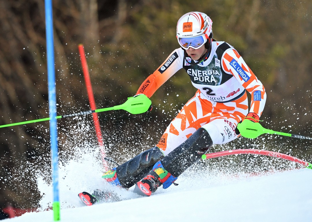 Petra Vlhová slalom žien Svetového pohára v alpskom lyžovaní