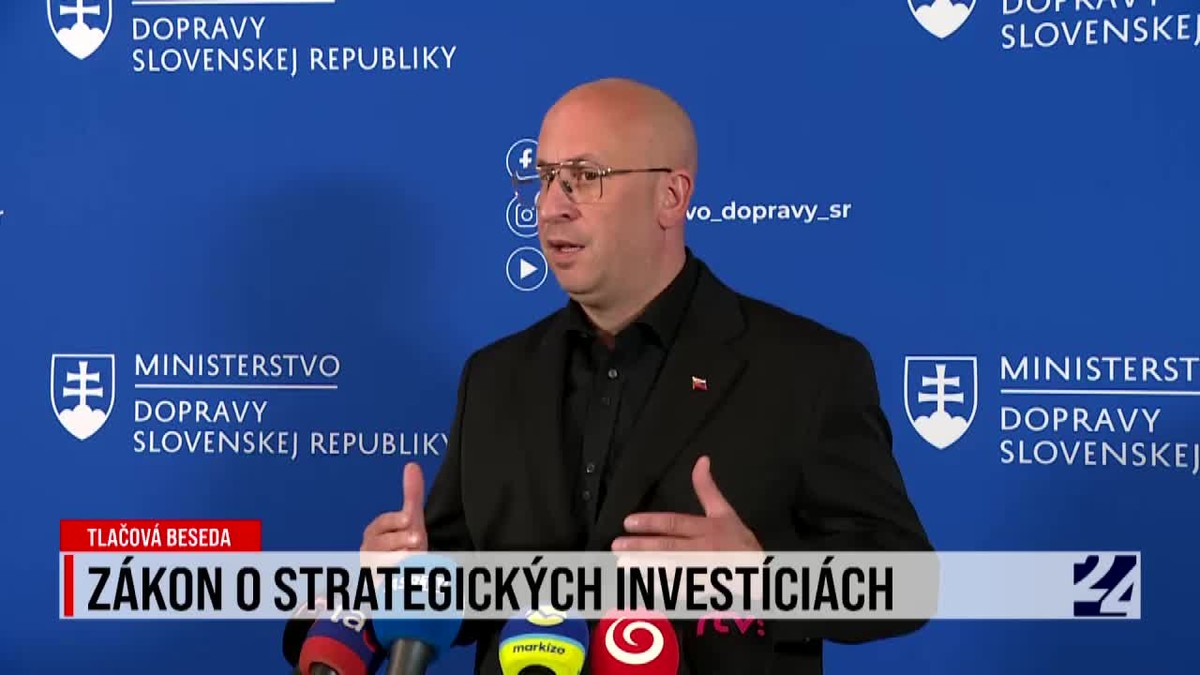 Tlačová beseda ministra dopravy k zákonu o strategických investíciách