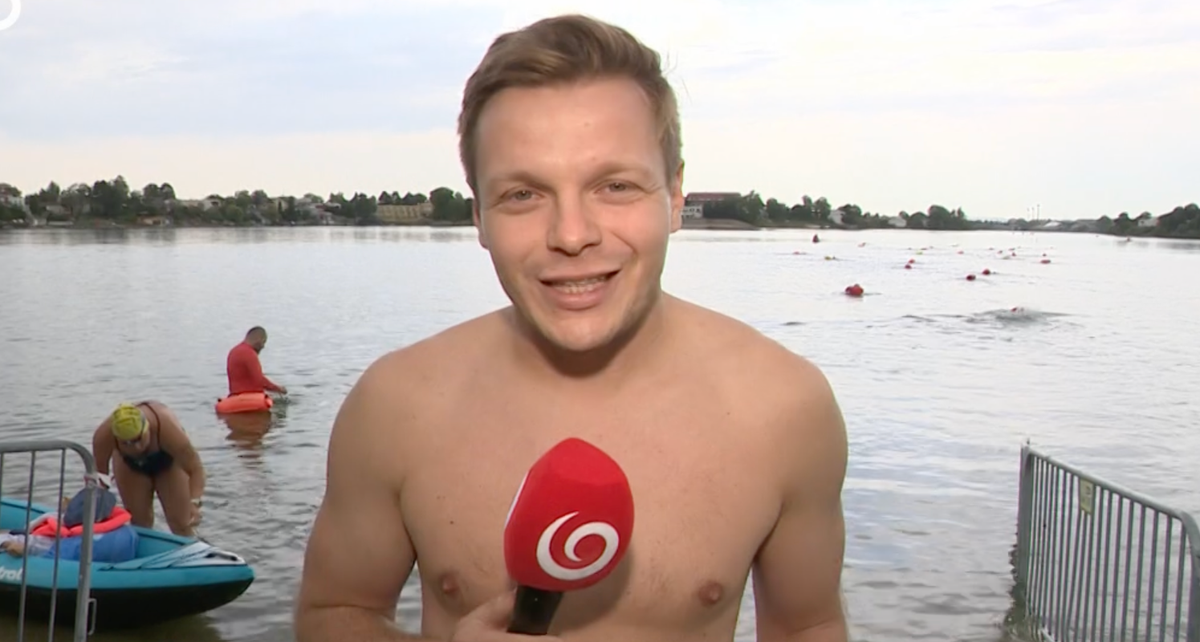To je ale figúra! Fešák z jojkárskeho spravodajstva vymenil oblek za plavky a prekvapil!