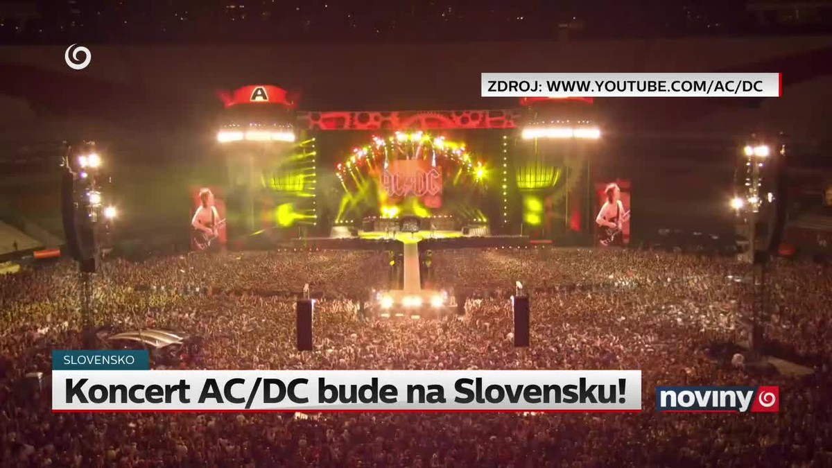 Koncert AC/DC bude na Slovensku!