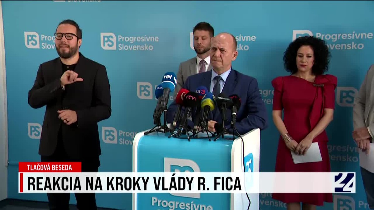 Tlačová Beseda Strany Progresívne Slovensko V Reakcii Na Prvé Kroky