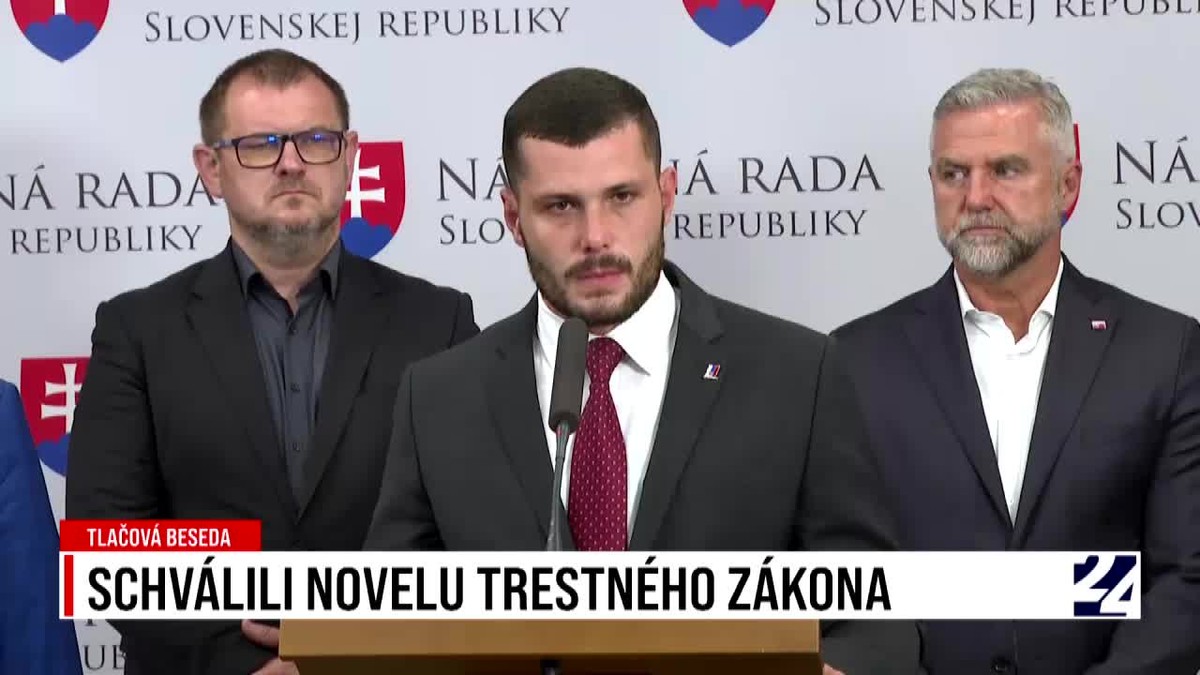 Tlačová beseda strany Smer-SD po schválení novely Trestného zákona