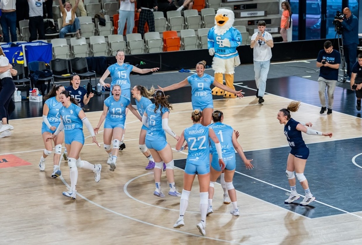 VK Slovan získal titul v piatom sete piateho zápasu