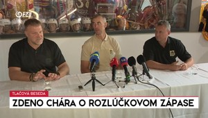 Tlačová beseda Zdena Cháru o rozlúčkovom zápase