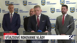 Tlačová beseda premiéra Fica po výjazdovom rokovaní vlády