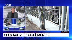 Štúdio 24: Slovákov je opäť menej