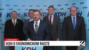 Tlačová beseda strany KDH o ekonomickom raste