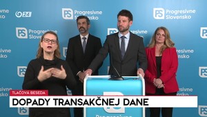 Tlačová beseda Progresívneho Slovenska o transakčnej dani
