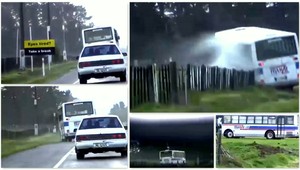 VIDEO. Silný vietor sfúkol z cesty autobus