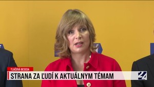Tlačová beseda strany Za ľudí o aktuálnych politických témach