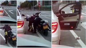 Žena vyhodila z auta vrecko s odpadom, motorkárka jej ho vrátila cez okno späť